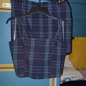Steve Madden Plaid Skirt Set SZ M